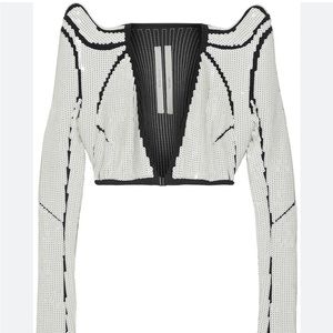 SOLD- RARE FIND Brand new Rick Owen cropped sequined jersey top